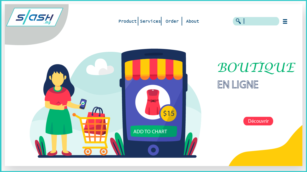 Création d’une boutique séduisante | slash.mg