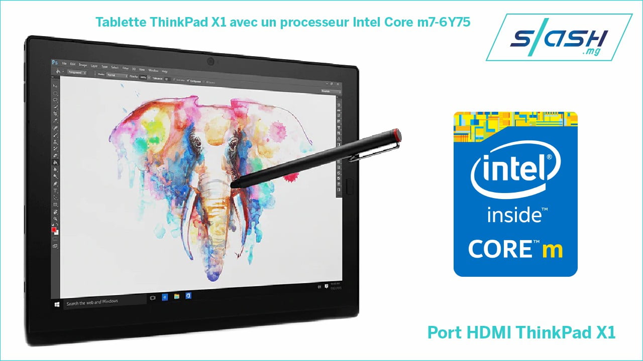 Tablette ThinkPad X1 avec un processeur Intel Core m7-6Y75 | Slash.mg